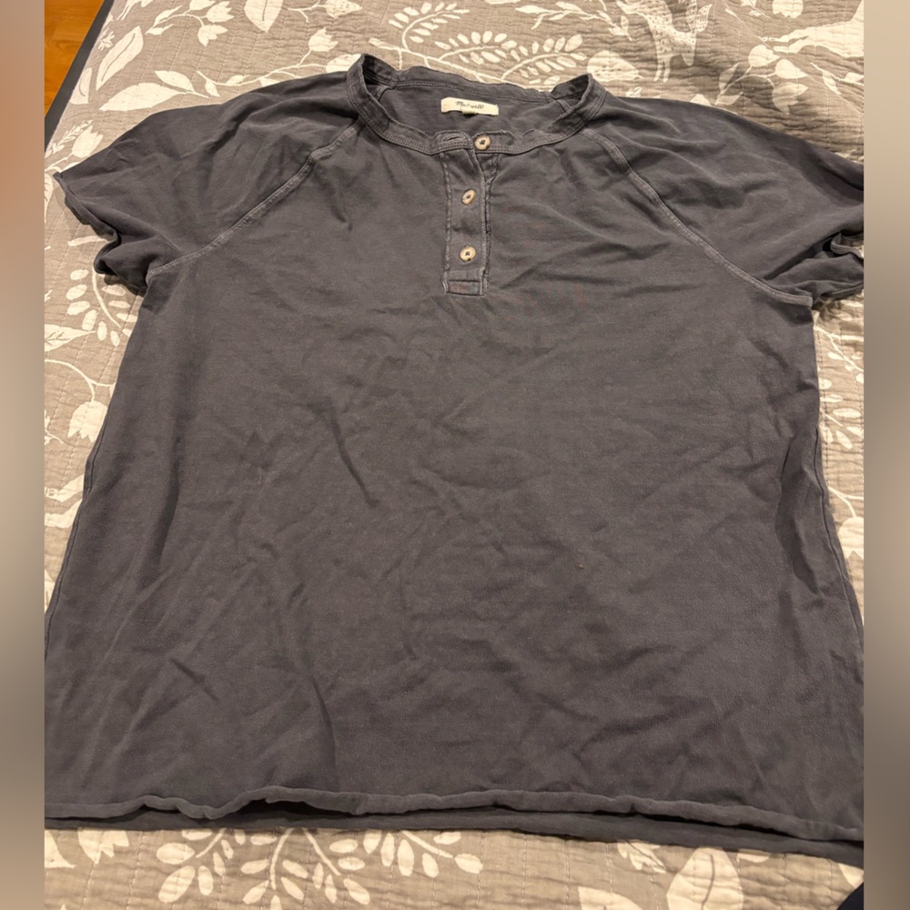 Madewell Men's Black Short-Sleeve Crewneck Tee